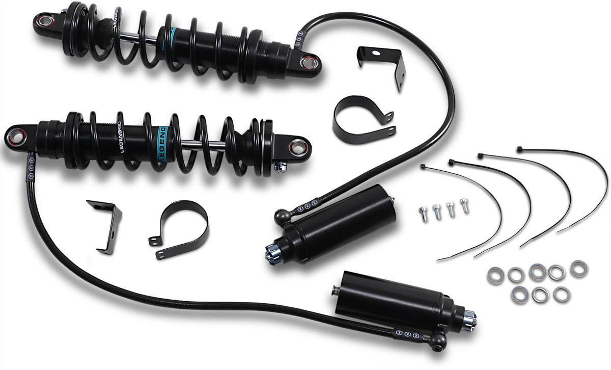 Legend Suspension Revo ARC Remote Reservoir Shocks – 13-Inch Heavy Duty, Black by Legend Suspension Part 1310-1883