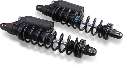Legend Suspension Revo ARC Piggyback Shocks for 1999-2017 Harley-Davidson Dyna 14-inch Standard - Black by Legend Suspension Part 1310-1892