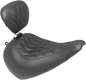 MUSTANG Wide Tripper™ Seat - with Driver's Backrest - Diamond Stitching 83025