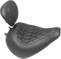 MUSTANG Wide Tripper™ Seat - with Driver's Backrest - Diamond Stitch 83061