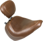 MUSTANG Wide Tripper™ Seat - with Driver's Backrest - Brown 83055