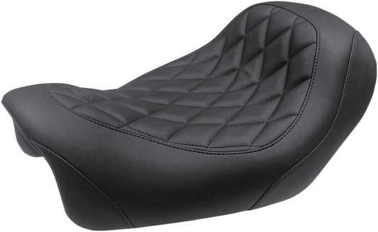 MUSTANG Forward Wide Tripper Solo Seat - Diamond - Black - FXDF '14-'17 75038