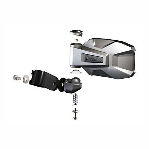 ABS 'STRIKE' SIDE VIEW MIRROR PAIR 2"