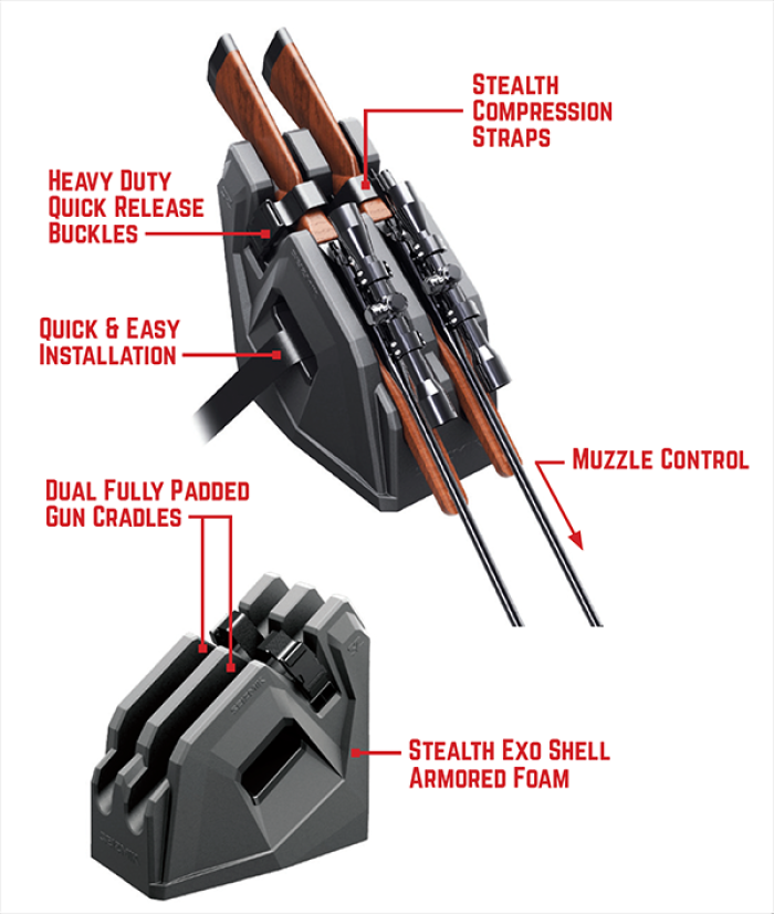SEIZMIK IN CAB ON SEAT GUN HOLDER