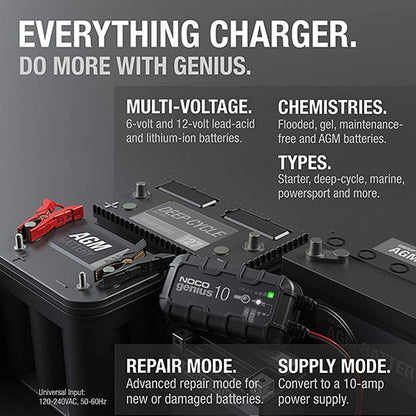 GENIUS 10A BATTERY CHARGER