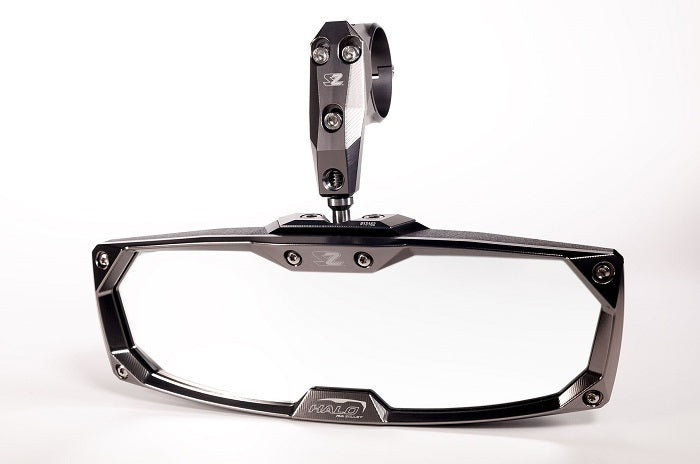 HALO-RA REAR VIEW MIRROR BILLET BEZEL - 1.75"