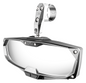 HALO-RA LED REAR VIEW MIRROR W/CAST BEZEL - 2"