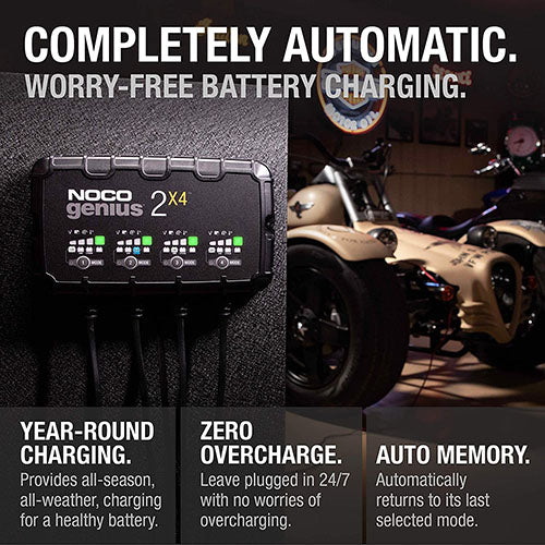 4-BANK 8A BATTERY CHARGER