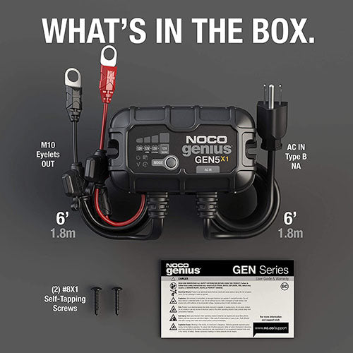 1-BANK 5A ONBOARD BATTERY CHARGER