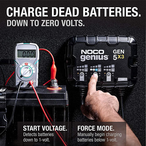 3-BANK 15A ONBOARD BATTERY CHARGER
