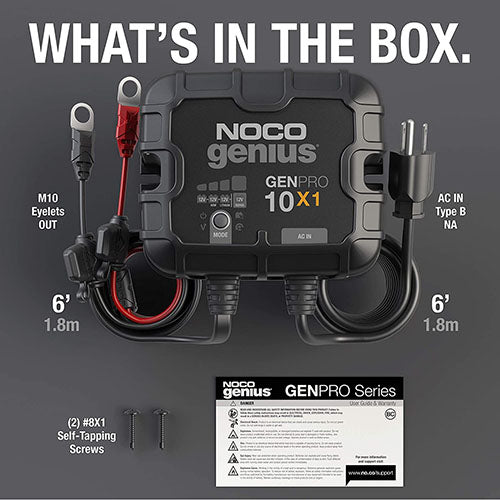 1-BANK 10A ONBOARD BATTERY CHARGER