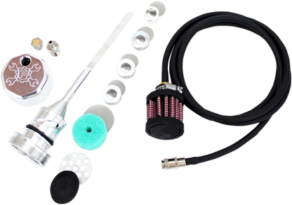 FEULING PARTS Vented Dipstick - Polished - M8 Softail 3085