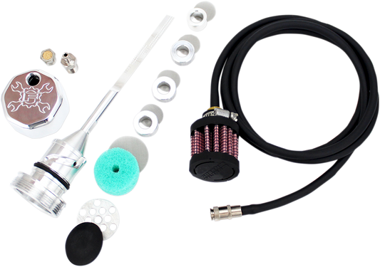 FEULING PARTS Vented Dipstick - Polished - M8 Softail 3085