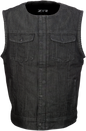 Z1R Ganja Denim Vest - Black - 2XL 2830-0508