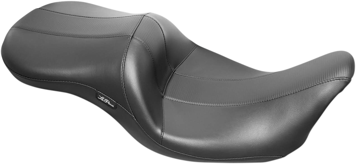 LE PERA Maverick Seat - without Backrest - HR Black Carbon Fiber Inlay - Black - FL '08-'23 LK-957HR3