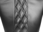 LE PERA Maverick Seat - without Backrest - HR Black Inlay Double Diamond - Black - FL '08-'23 LK-957HR2