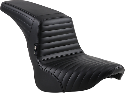 LE PERA Kickflip Seat - Pleated - Black - Softail '18-'23 LYR-590PT
