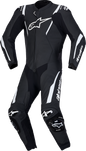 ALPINESTARS Missile v3 1-Piece Leather Suit - Black/White - US 50 / EU 60 3150127-12-60