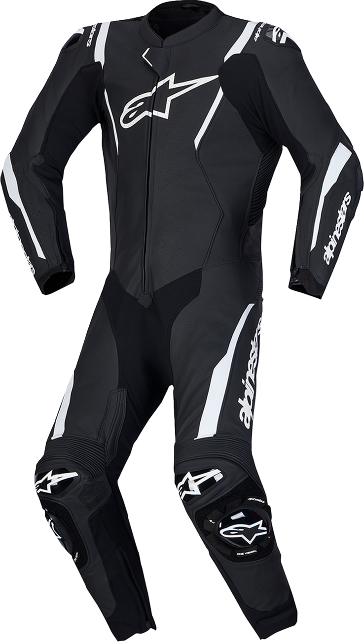 ALPINESTARS Missile v3 1-Piece Leather Suit - Black/White - US 48 / EU 58 3150127-12-58
