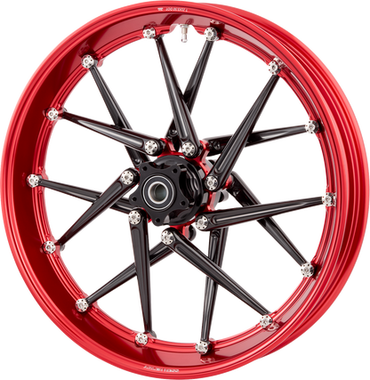 ARLEN NESS Spoken Rim - Red Rim/Black Spokes - 19x3.25 333-012