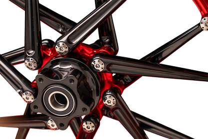 ARLEN NESS Spoken Rim - Red Rim/Black Spokes - 19x3.25 333-012