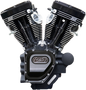 S&S CYCLE T124 Long Block Engine - Black - Touring 310-0836A