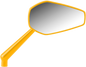 ARLEN NESS Mirror - Mini/Stocker - Side View - Hexagon - Gold - Right 13-154