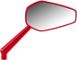 ARLEN NESS Mirror - Mini/Stocker - Side View - Hexagon - Red - Right 13-155