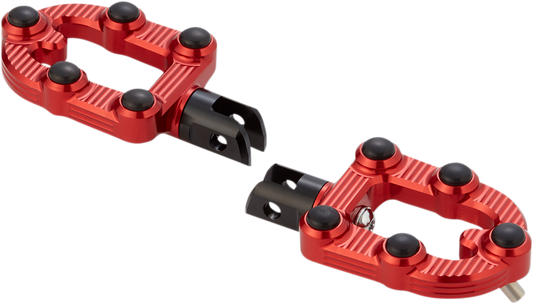 ARLEN NESS MX Foot Pegs - Driver - Red 07-946