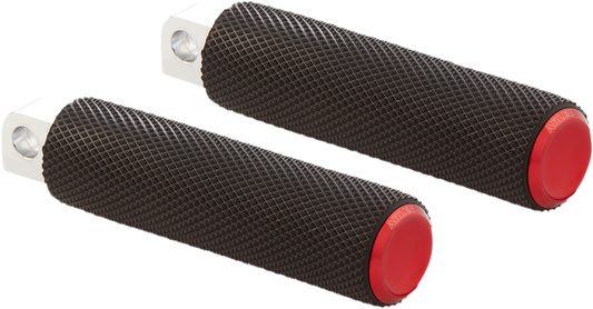 ARLEN NESS Knurled Foot Pegs - Red - FX/FL '18-'25 07-954