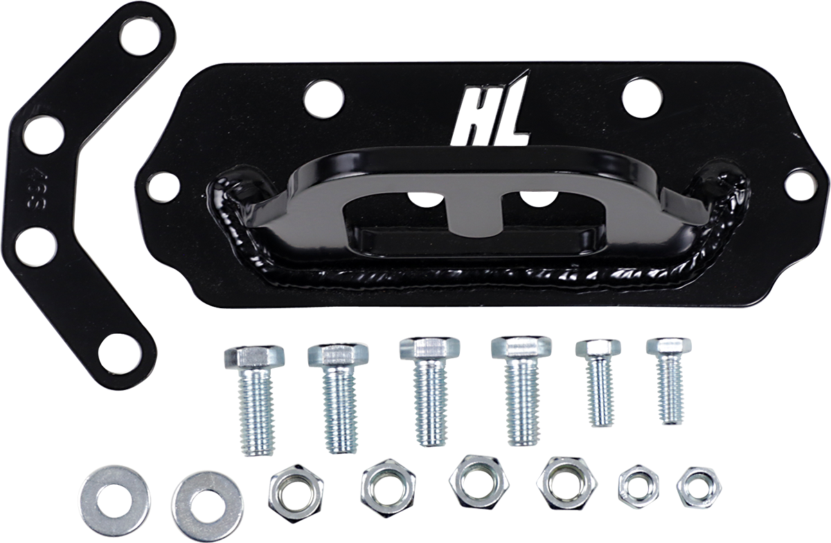 HIGH LIFTER Front Tow Hook for Polaris 79-13876 - Black, Heavy-Duty Towing Accessory