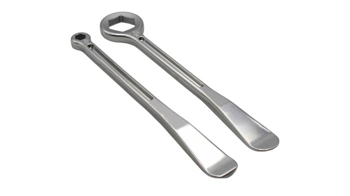 Motion Pro T6 Combo Lever Set, 27 mm & 10/12 mm - Durable Motorcycle Control Levers