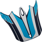 Z1R F.I. Visor Kit for Hysteria MIPS Helmet - Blue/White (Part 0132-1359)