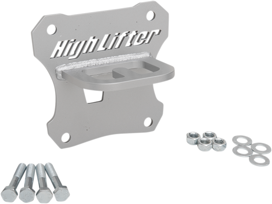 HIGH LIFTER Rear Tow Hook for Polaris 79-13886 – Durable Silver Tow Hook with Powder-Coated Finish