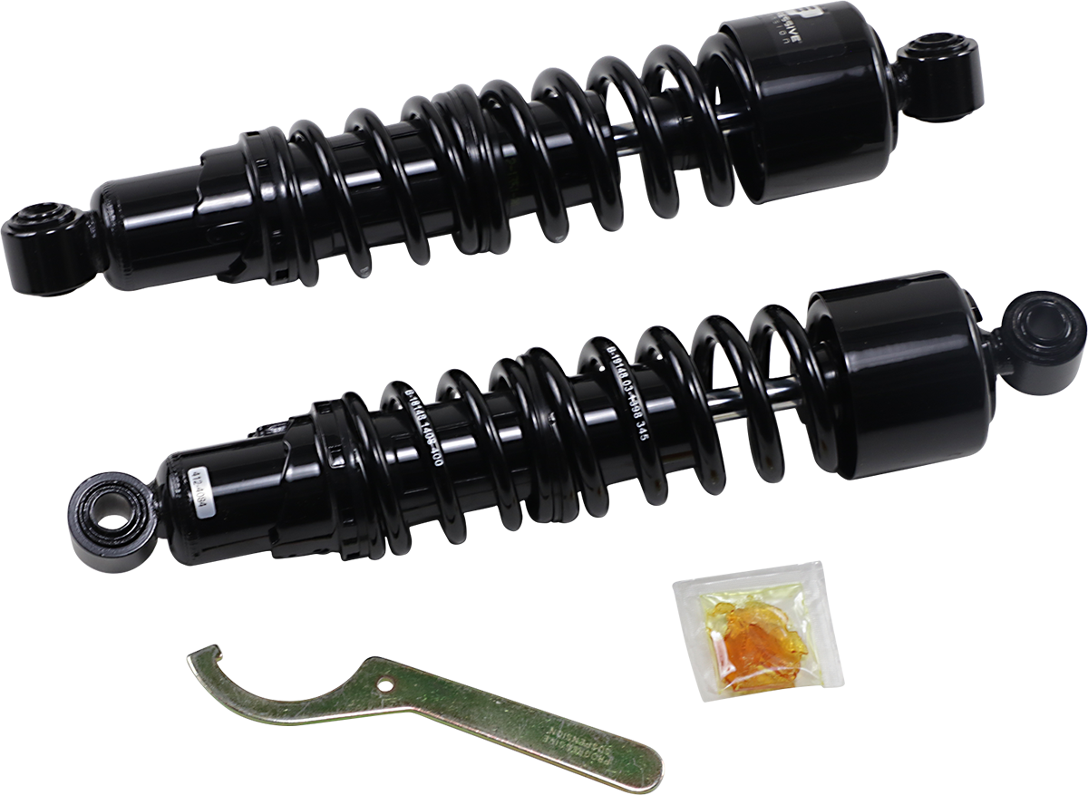 Progressive Suspension 412 Series Shock for Harley FXD - 13-1/2 Inch Heavy Duty Black - Part #412-4084B