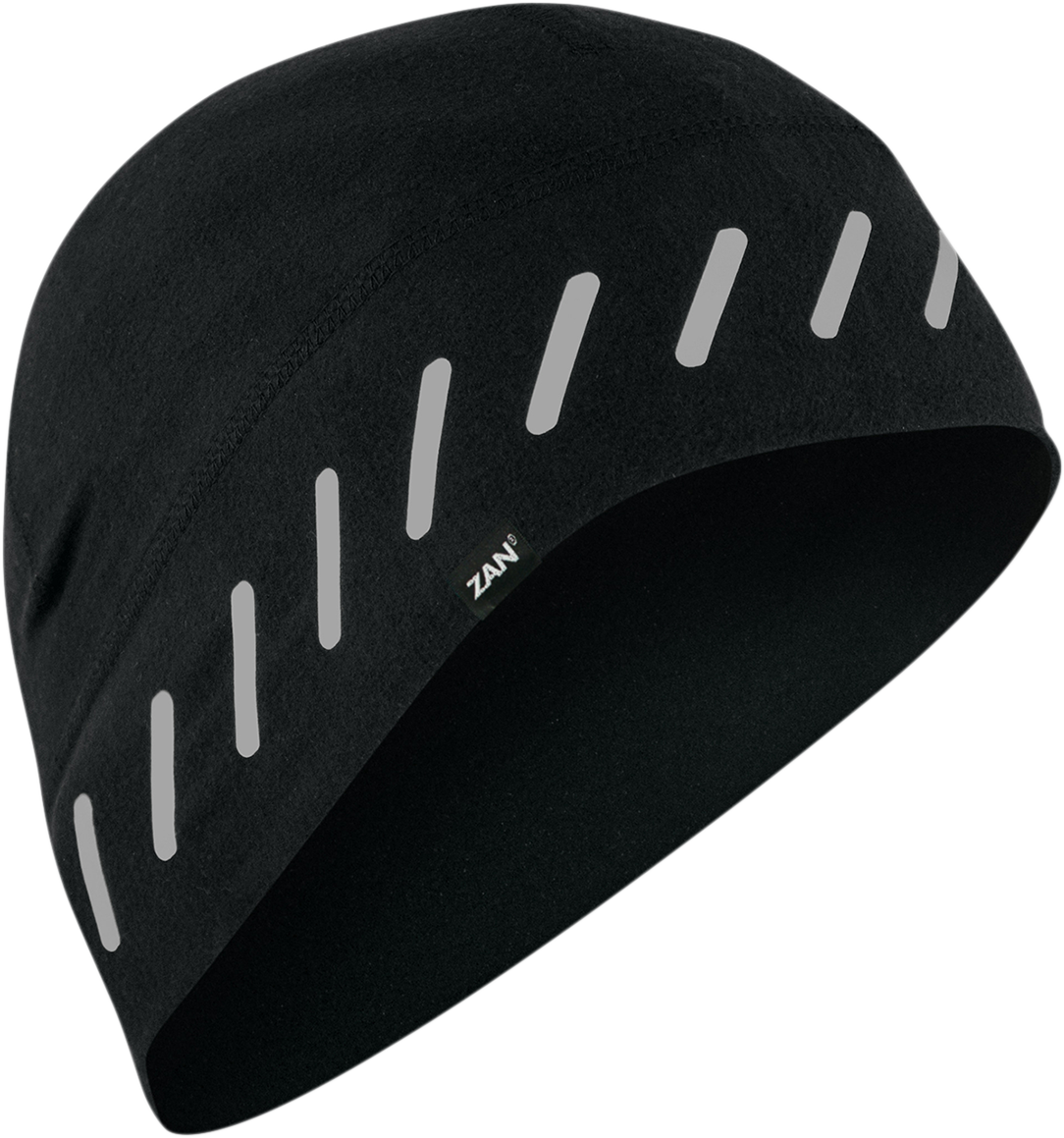 ZAN Headgear SportFlex Helmet Liner with Reflective Tape - Black, Part Number WHLL114R
