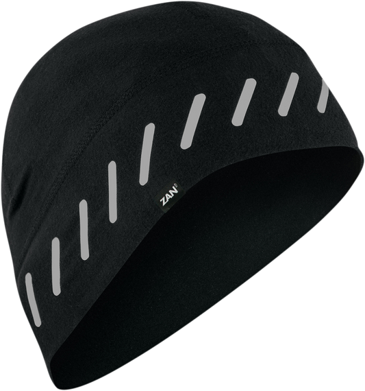 ZAN Headgear SportFlex Helmet Liner with Reflective Tape - Black, Part Number WHLL114R