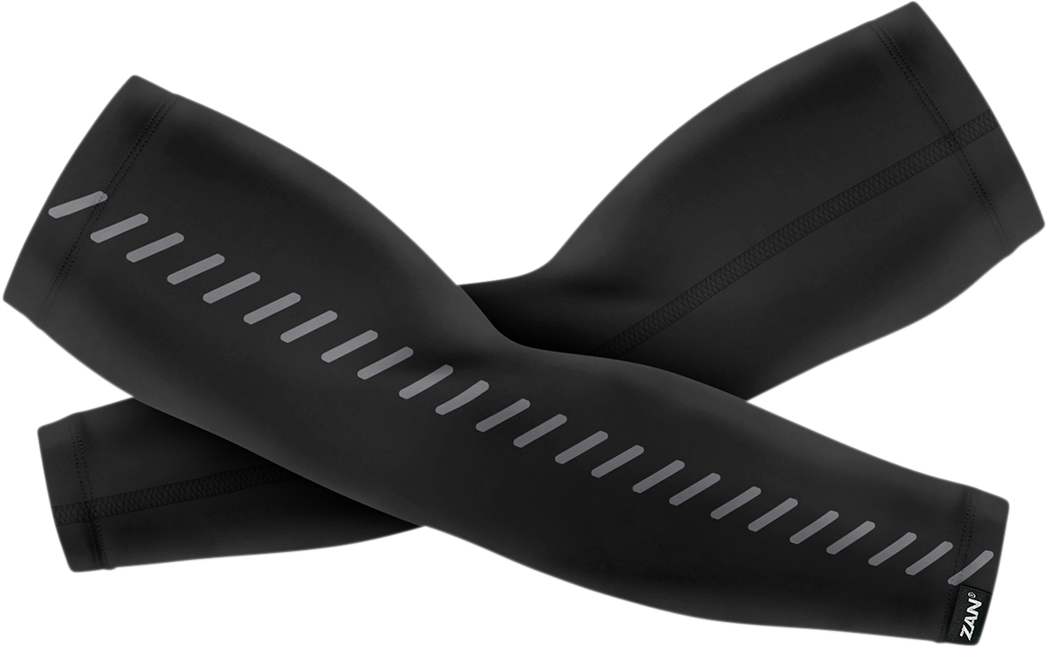 ZAN HEADGEAR SportFlex™ Reflective Arm Sleeves Large – Black, UV Protection & Safety Features
