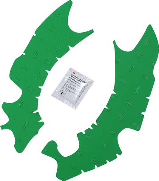 ATHENA Frame Pads - Green - Kawasaki - KX '13-'19 M7343V