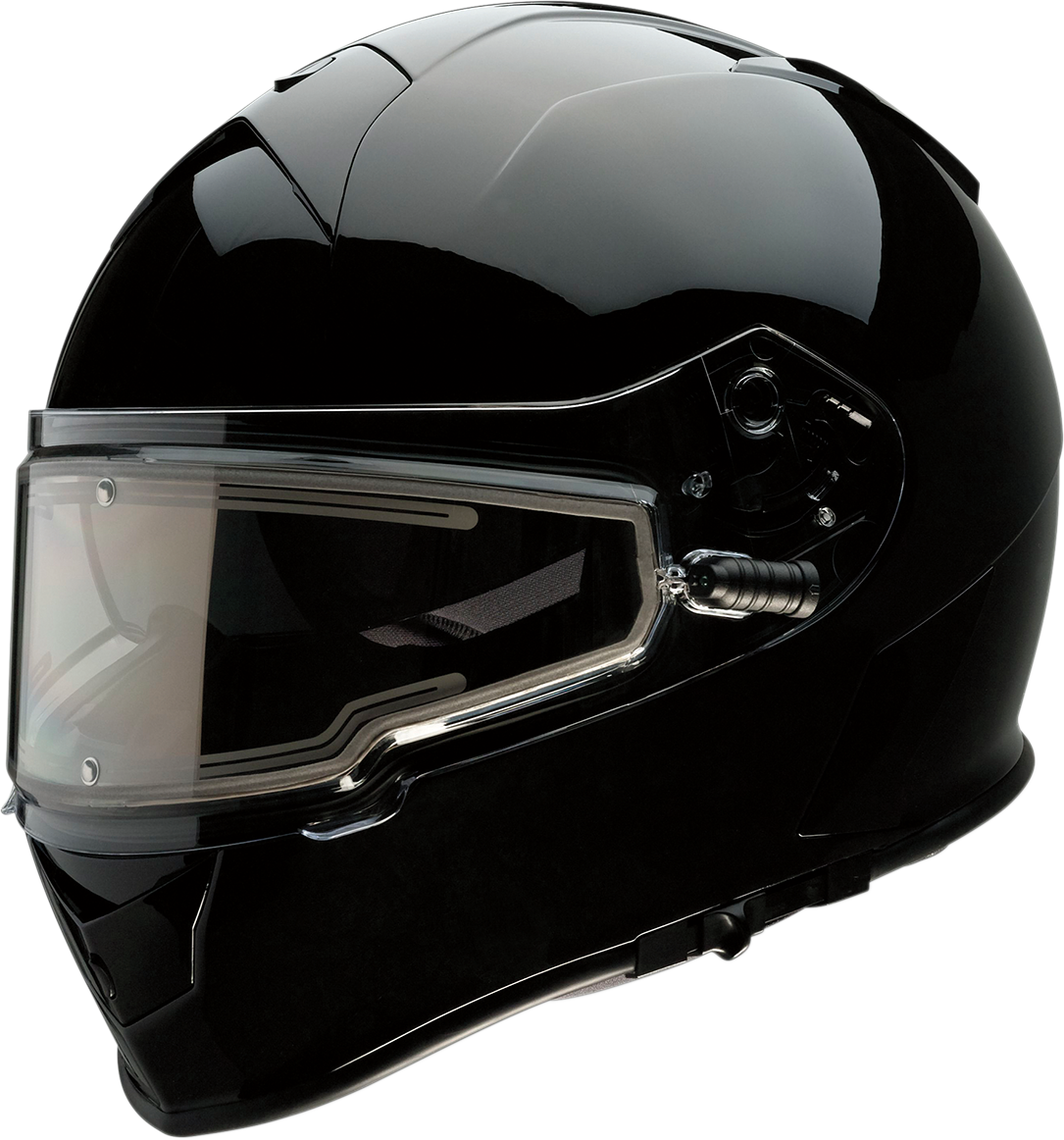 Z1R Warrant Snow Helmet Electric Black 2XL – Polycarbonate Shell with Anti-Fog Shield and Ventilation System