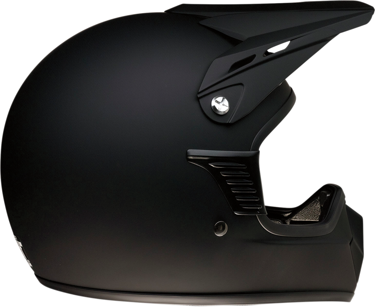 Z1R Child Rise Helmet Flat Black L/XL - Lightweight and Contoured Fit for Kids