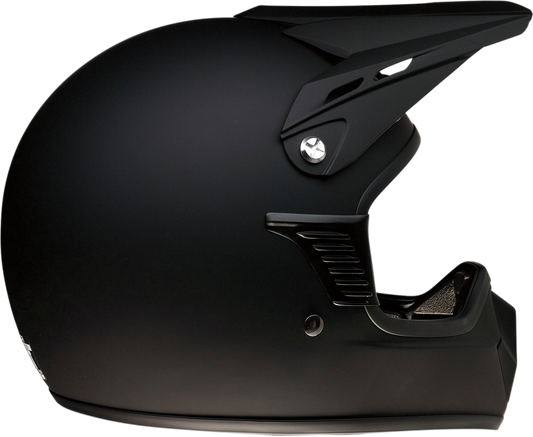 Z1R Child Rise Helmet Flat Black L/XL - Lightweight and Contoured Fit for Kids