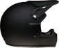 Z1R Child Rise Helmet Flat Black L/XL - Lightweight and Contoured Fit for Kids