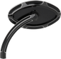 ARLEN NESS Mirror - Beveled - Side View - Short - Cat Eye - Black - Left 13-130