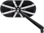 ARLEN NESS Mirror - Side View - Caged Series/10 Gauge - Black - Right 13-162