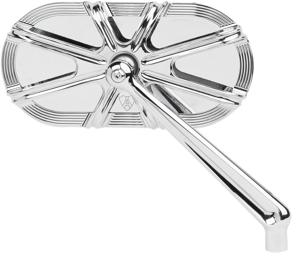 Arlen Ness Caged Series 10 Gauge Chrome Right Side Mirror - Part Number 13-163