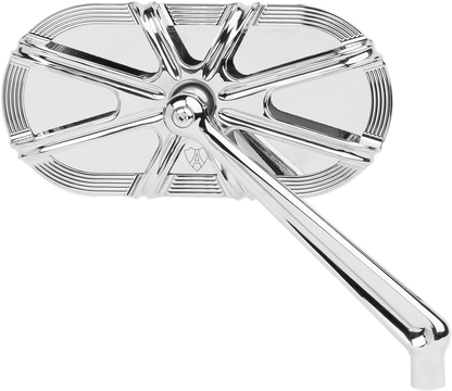 Arlen Ness Caged Series 10 Gauge Chrome Right Side Mirror - Part Number 13-163