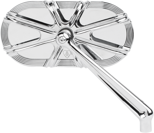 Arlen Ness Caged Series 10 Gauge Chrome Right Side Mirror - Part Number 13-163