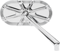 Arlen Ness Caged Series 10 Gauge Chrome Right Side Mirror - Part Number 13-163