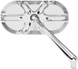 ARLEN NESS Mirror - Side View - Caged Series/Deep Cut - Chrome - Left 13-165
